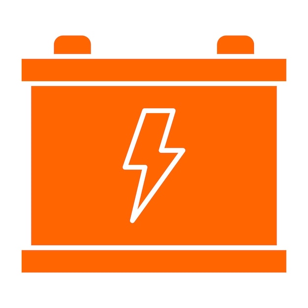Estilo del icono de la batería de diseño vectorial