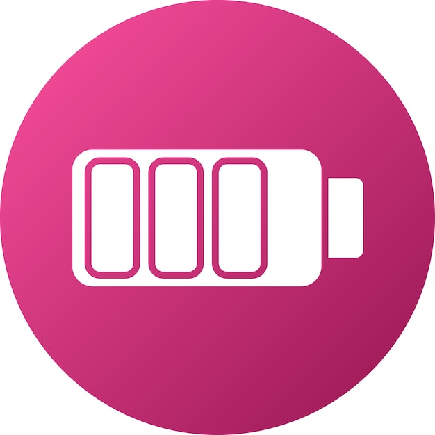 Estilo del icono de la batería de diseño vectorial