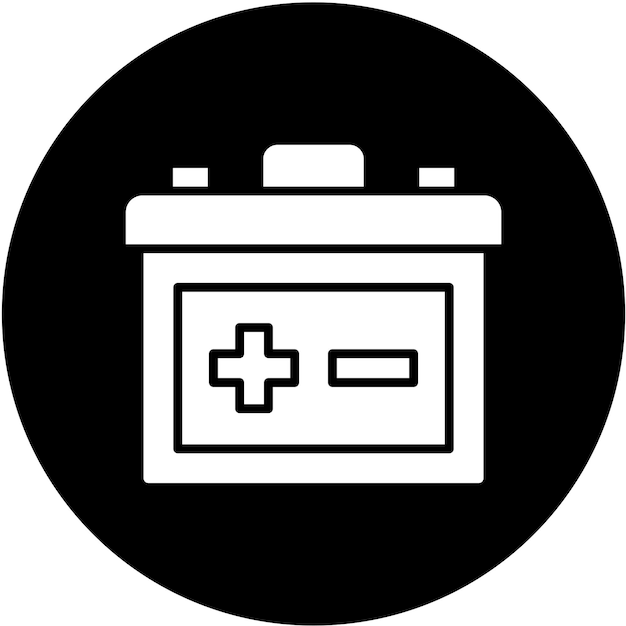 Estilo del icono de la batería de diseño vectorial