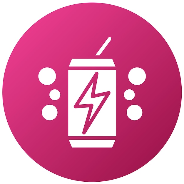 Vector estilo del icono de la bebida energética de diseño vectorial