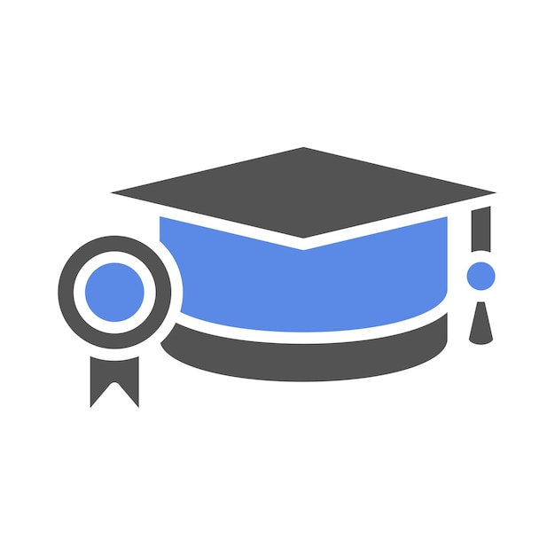 Estilo de icono de la beca de diseño vectorial