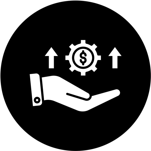 Estilo del icono de beneficio monetario