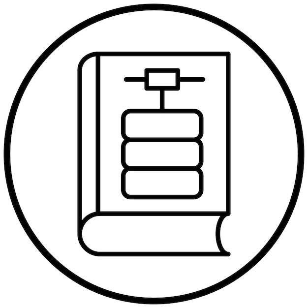 Estilo del icono de la biblioteca de la base de datos