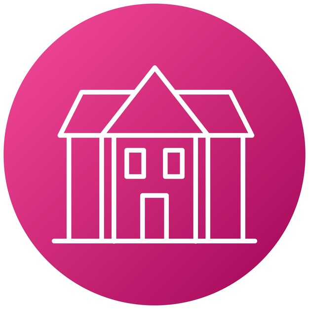 Estilo del icono de la biblioteca de construcción