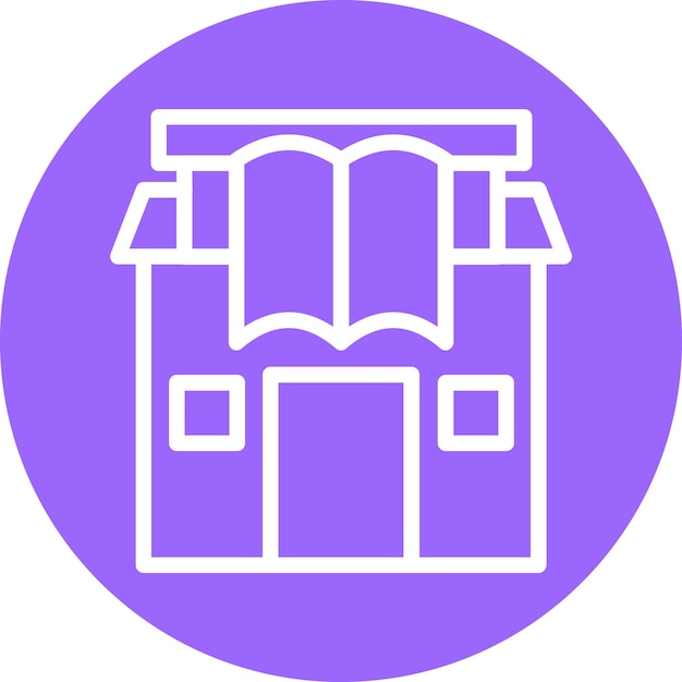 Estilo de icono de la biblioteca de diseño vectorial