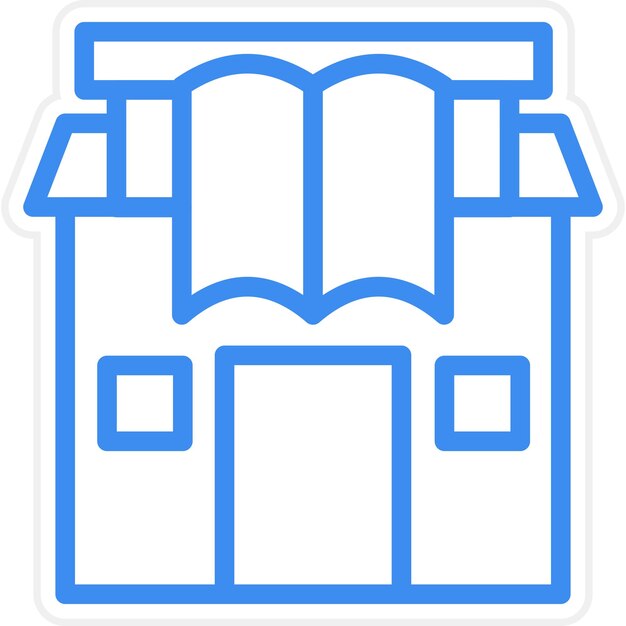 Estilo de icono de la biblioteca de diseño vectorial