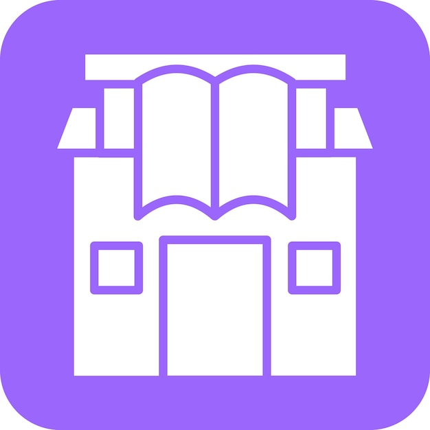 Estilo de icono de la biblioteca de diseño vectorial