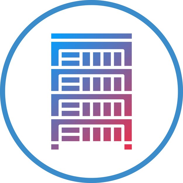 Estilo de icono de la biblioteca de diseño vectorial