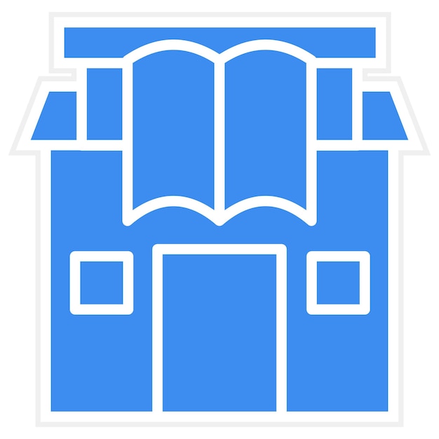 Estilo de icono de la biblioteca de diseño vectorial