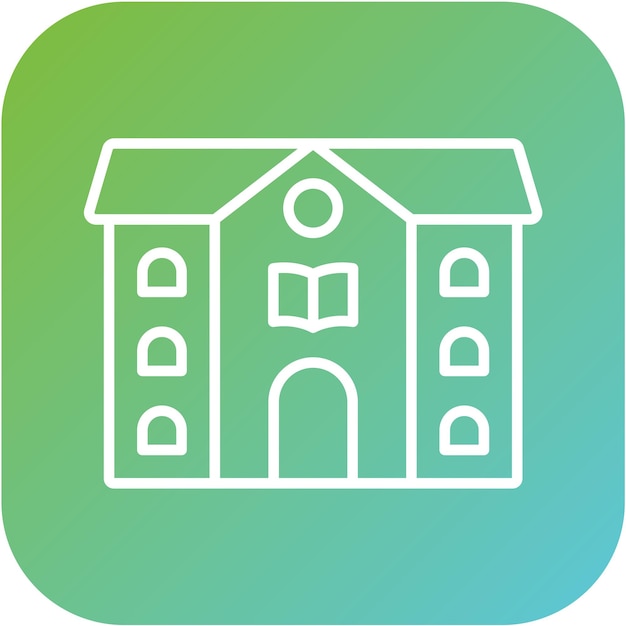 Estilo de icono de la biblioteca de diseño vectorial