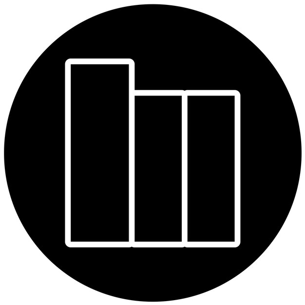 Estilo de icono de la biblioteca de diseño vectorial