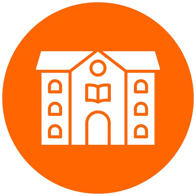Estilo de icono de la biblioteca de diseño vectorial