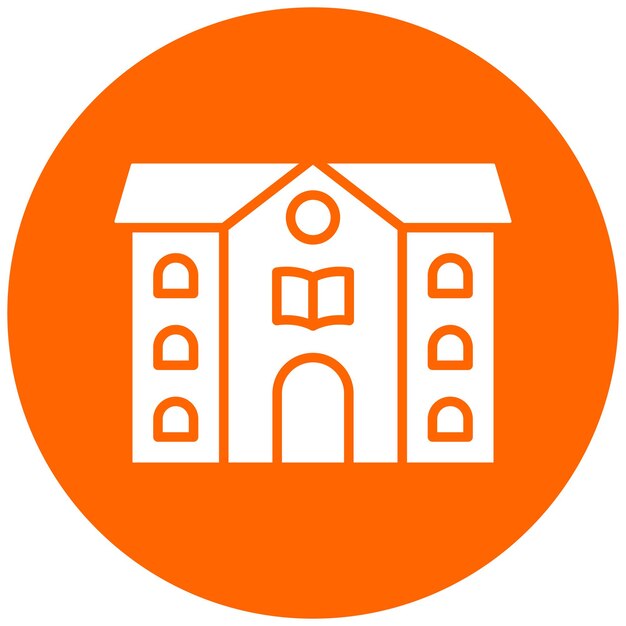 Estilo de icono de la biblioteca de diseño vectorial