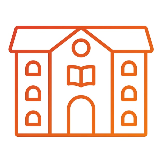Estilo de icono de la biblioteca de diseño vectorial