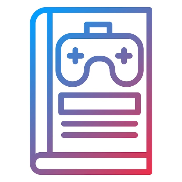 Estilo de icono de la biblioteca de juegos de diseño vectorial