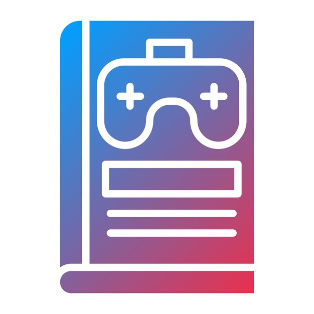 Estilo de icono de la biblioteca de juegos de diseño vectorial