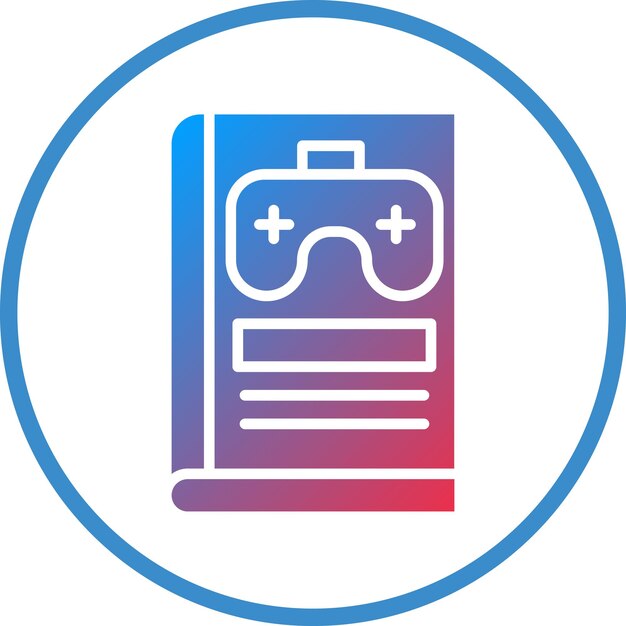 Estilo de icono de la biblioteca de juegos de diseño vectorial