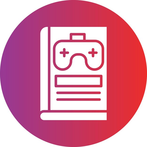 Estilo de icono de la biblioteca de juegos de diseño vectorial