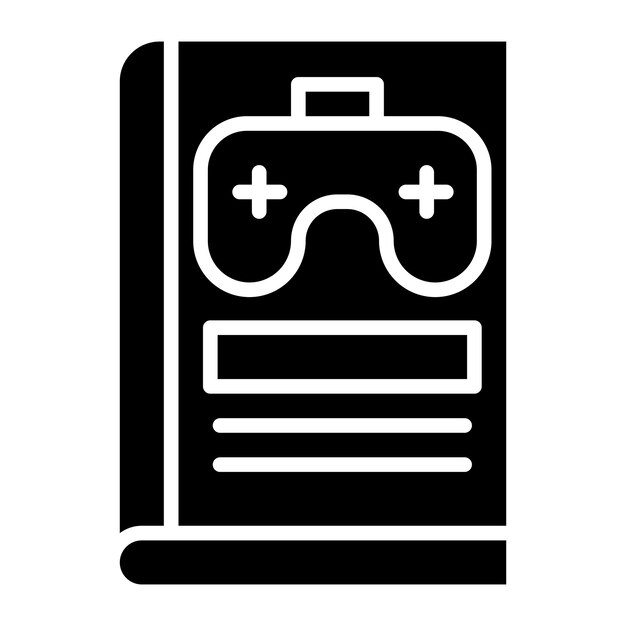 Estilo de icono de la biblioteca de juegos de diseño vectorial