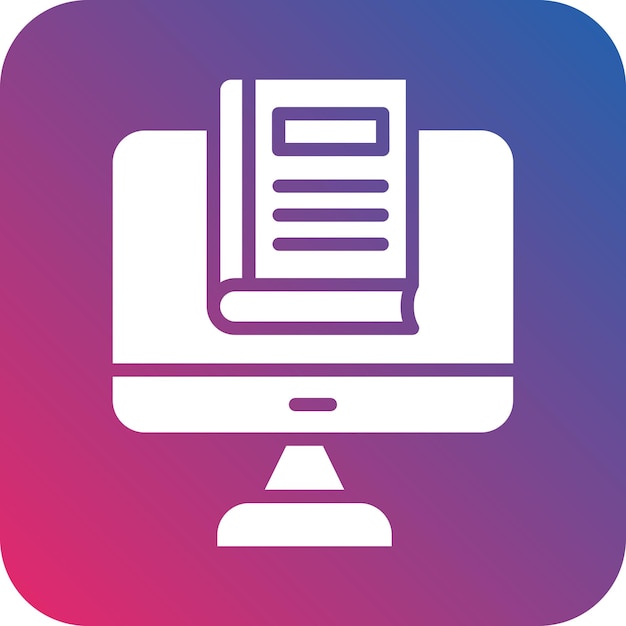 Estilo del icono de la biblioteca en línea