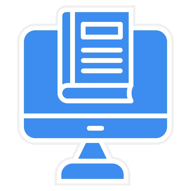 Estilo del icono de la biblioteca en línea