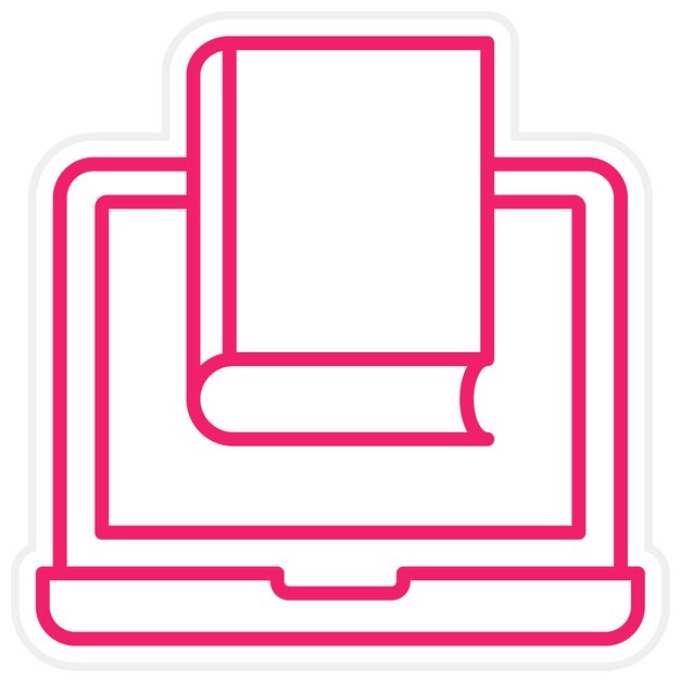 Estilo del icono de la biblioteca en línea