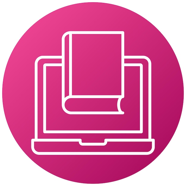 Estilo del icono de la biblioteca en línea