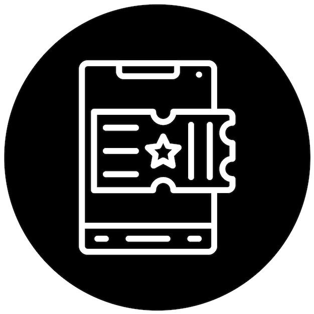 Estilo del icono del billete de diseño vectorial