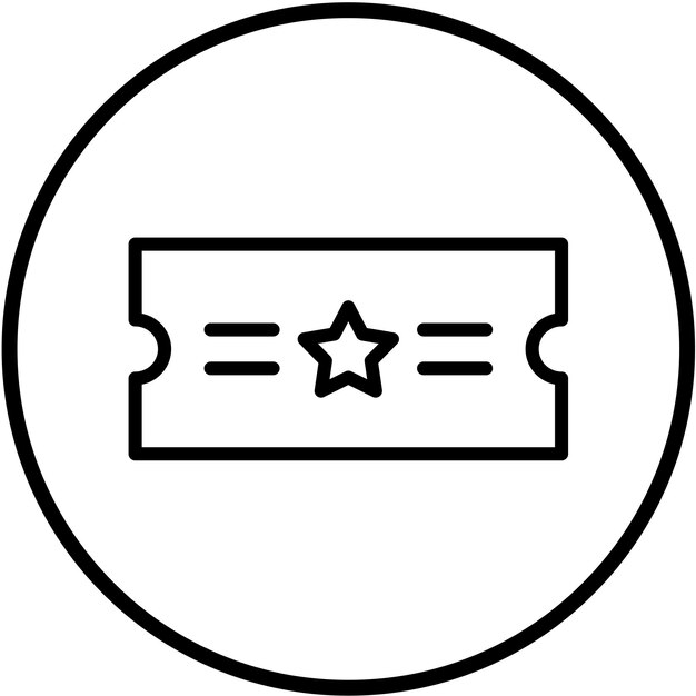 Estilo del icono del billete de diseño vectorial