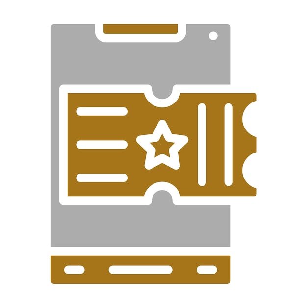 Estilo del icono del billete de diseño vectorial