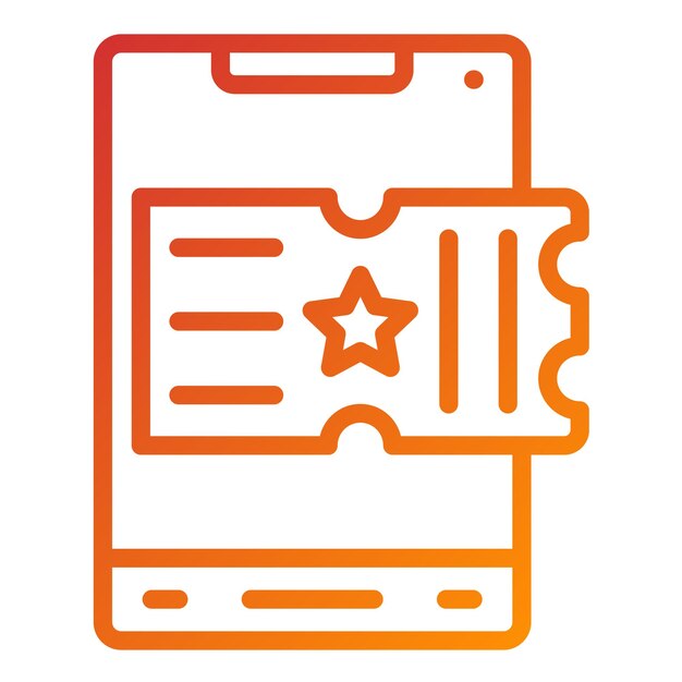 Estilo del icono del billete de diseño vectorial