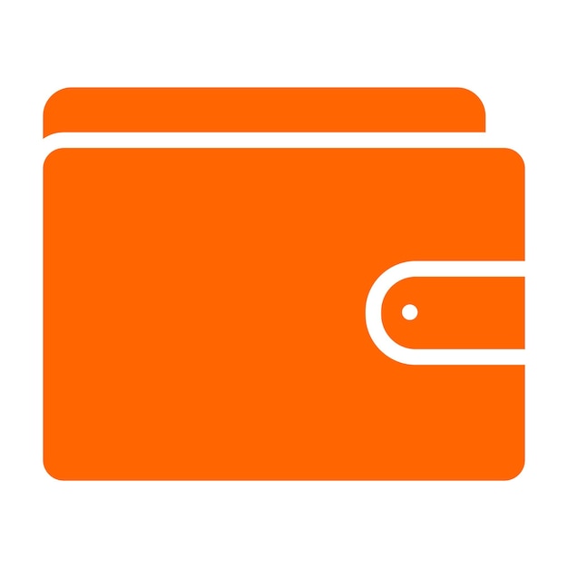 Estilo del icono de la billetera de diseño vectorial