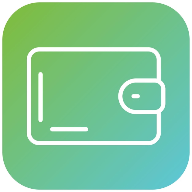 Estilo del icono de la billetera de diseño vectorial