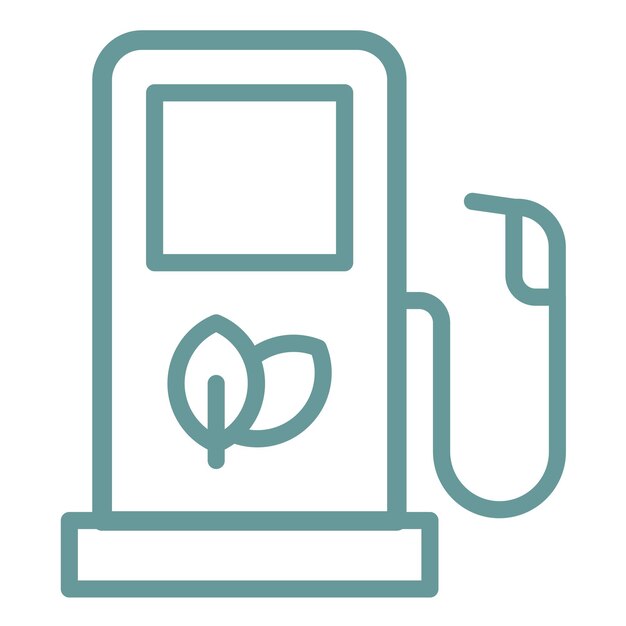 Estilo de icono de biocombustible de diseño vectorial