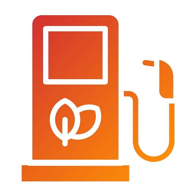 Estilo de icono de biocombustible de diseño vectorial