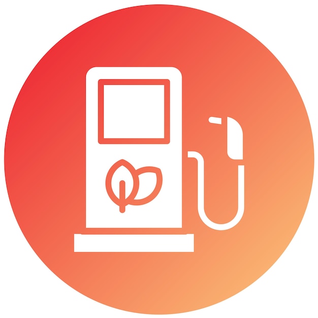 Estilo de icono de biocombustible de diseño vectorial