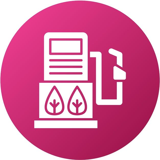 Estilo de icono de biocombustible de diseño vectorial