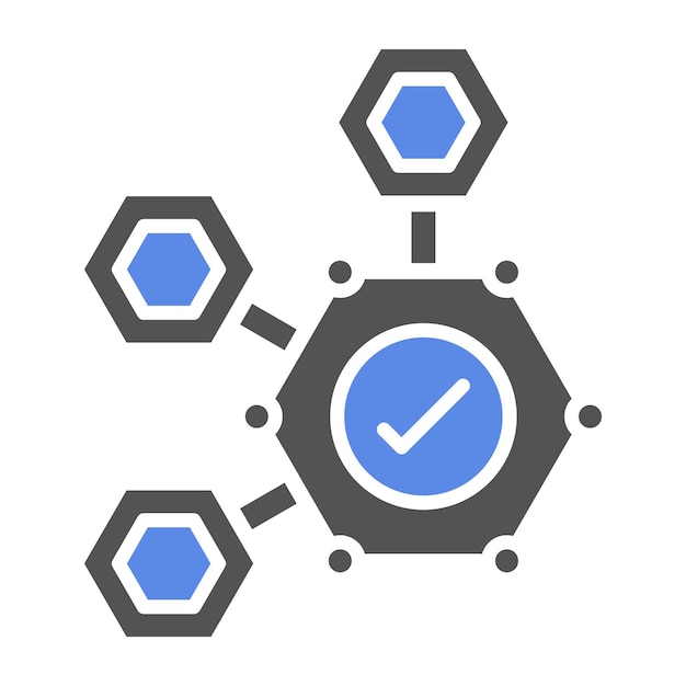 Estilo del icono de biodisponibilidad del diseño vectorial