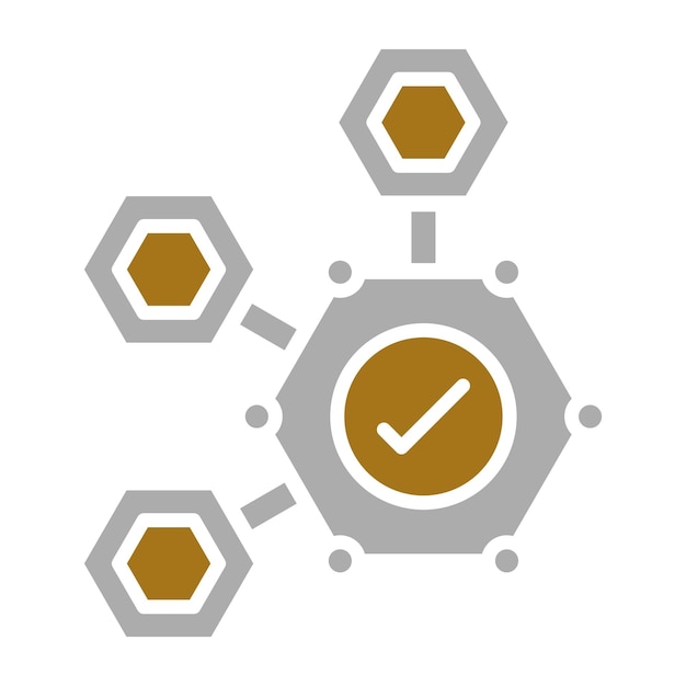 Estilo del icono de biodisponibilidad del diseño vectorial