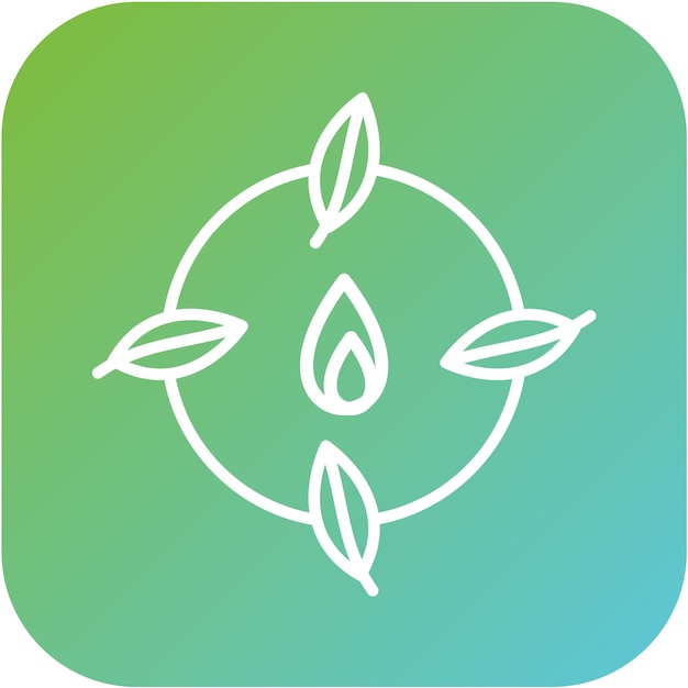 Estilo de icono de biomasa de diseño vectorial