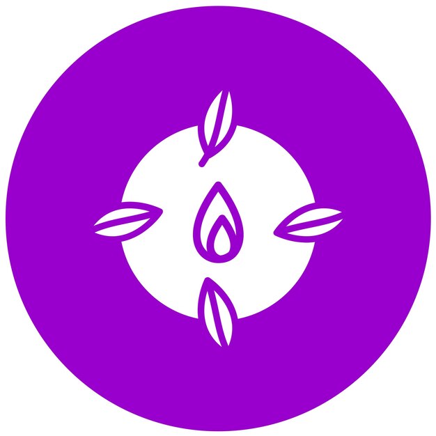 Estilo de icono de biomasa de diseño vectorial