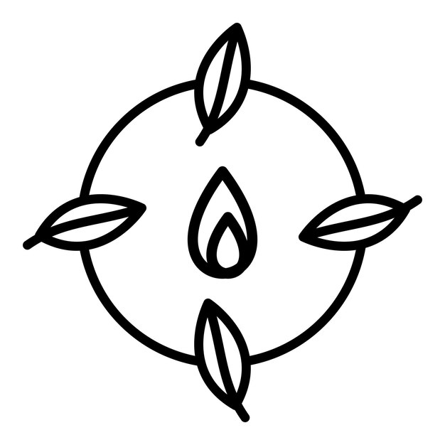 Estilo del icono de la biomasa