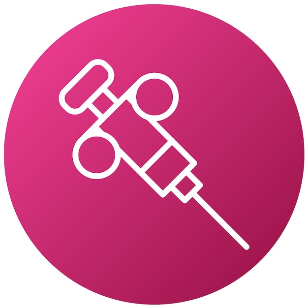 Estilo del icono de la biopsia de diseño vectorial