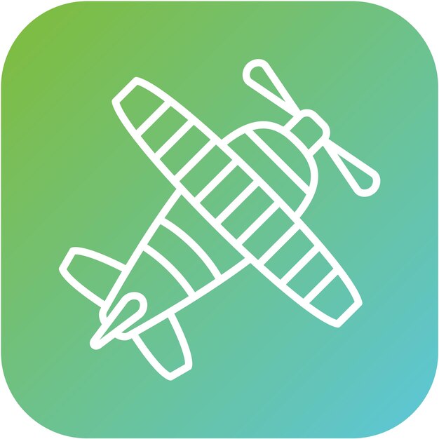 Estilo del icono del biplano