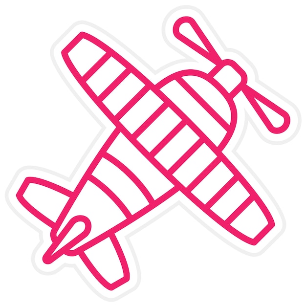 Estilo del icono del biplano