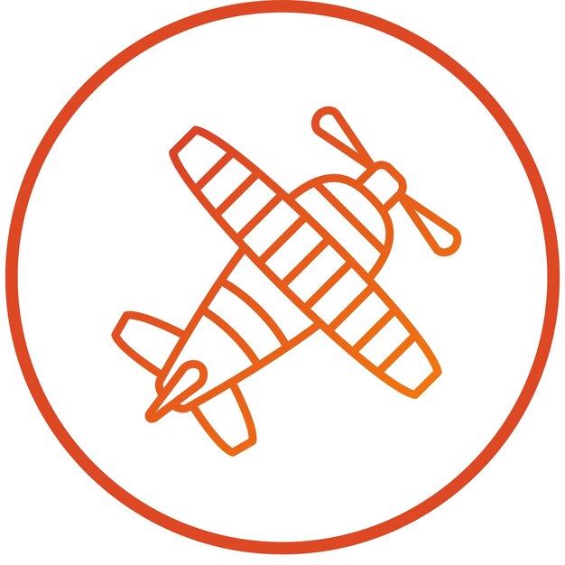 Estilo del icono del biplano