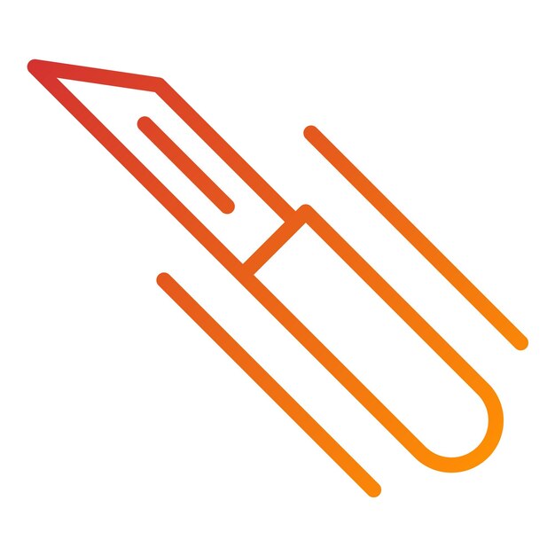 Estilo del icono del bisturí de diseño vectorial