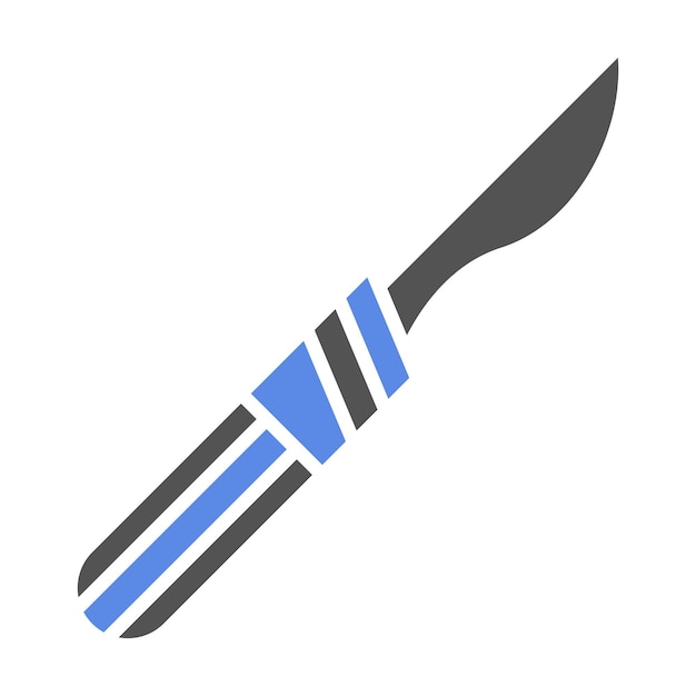 Estilo del icono del bisturí de diseño vectorial