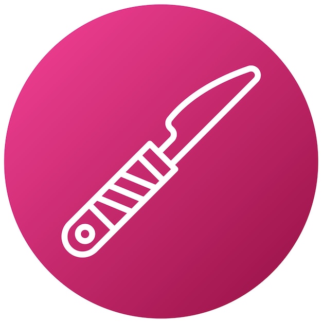 Estilo del icono del bisturí de diseño vectorial