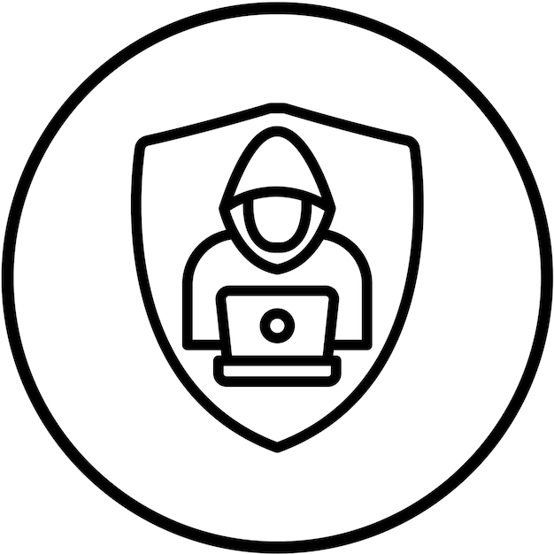 Estilo de icono de bloque de amenaza de diseño vectorial
